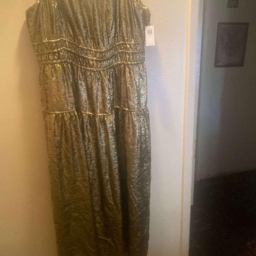 Gold dress